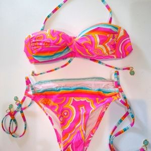 Trina Turk Mermaid Bandeau Bikini Set